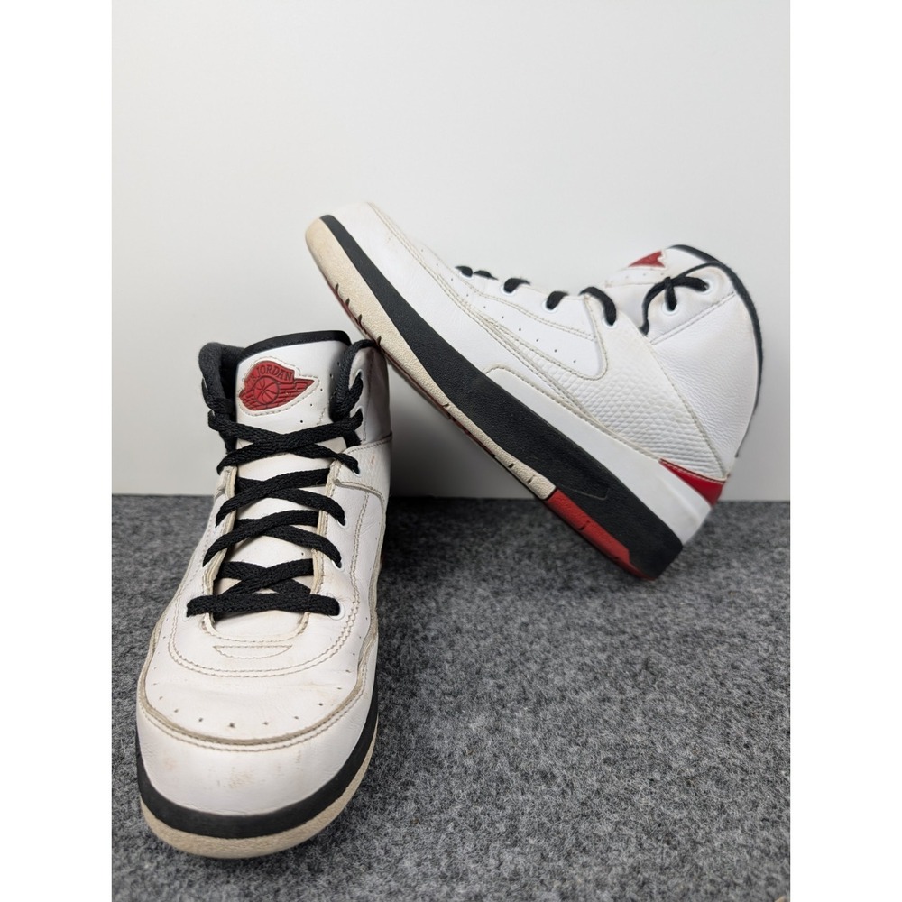 Air Jordan 2 Retro Chicago 2022 White Red Black Youth Size 3Y Shoes DQ8564-106